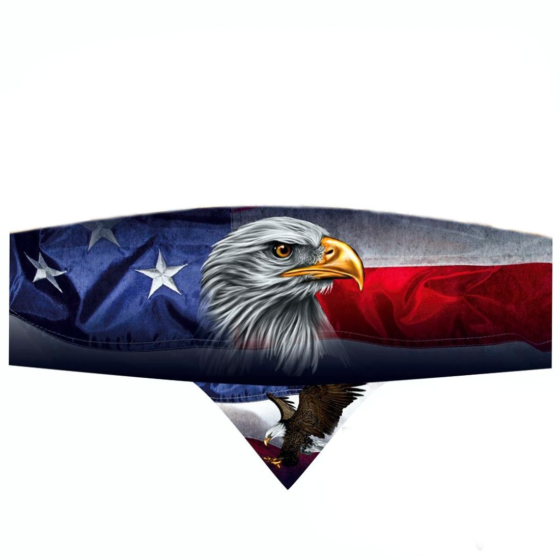 Platinum Stirnband / Chop Top - Patriotic Eagle