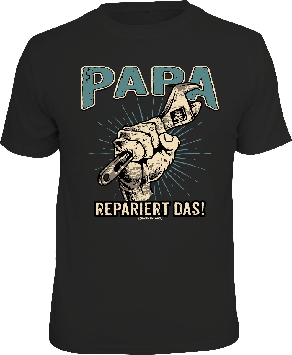 Fun T-Shirt - Papa repariert das