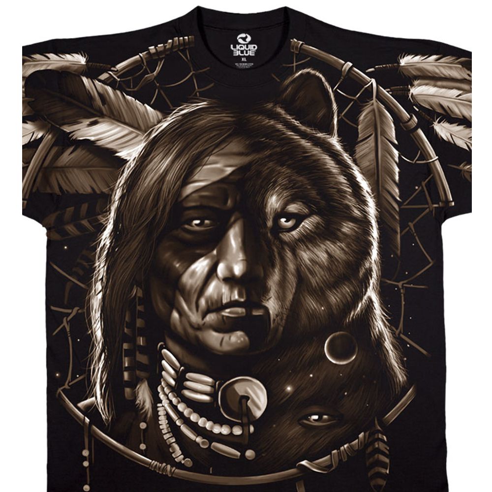 Liquid Blue T-Shirt - Indianer - Dream Spirit