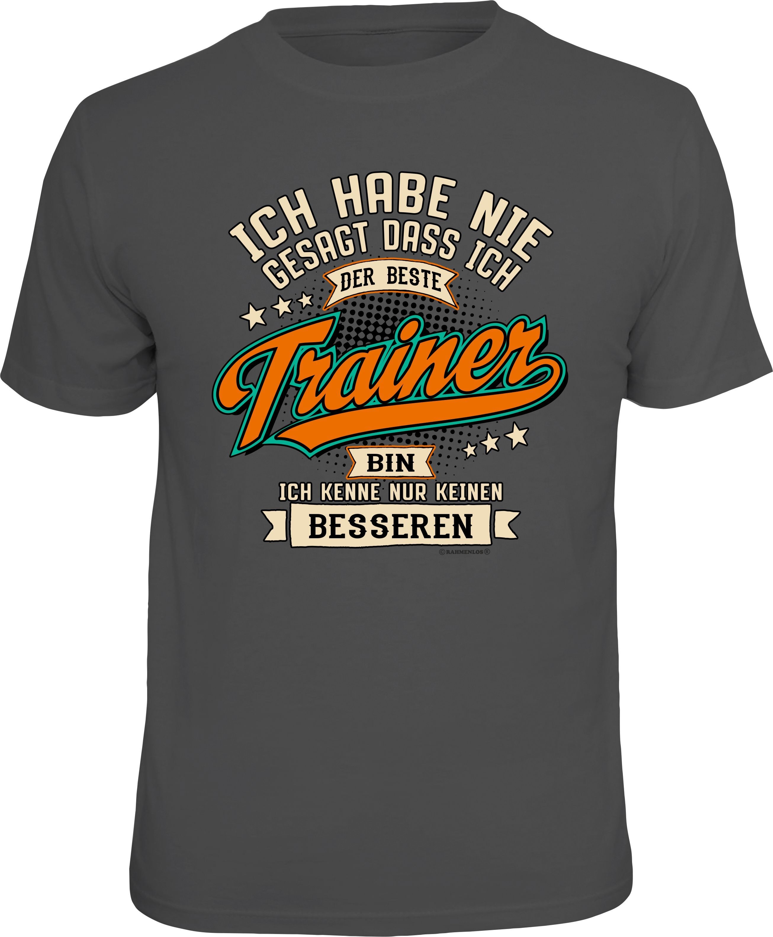 Reduziert - Fun T-Shirt - Der beste Trainer, Größe M