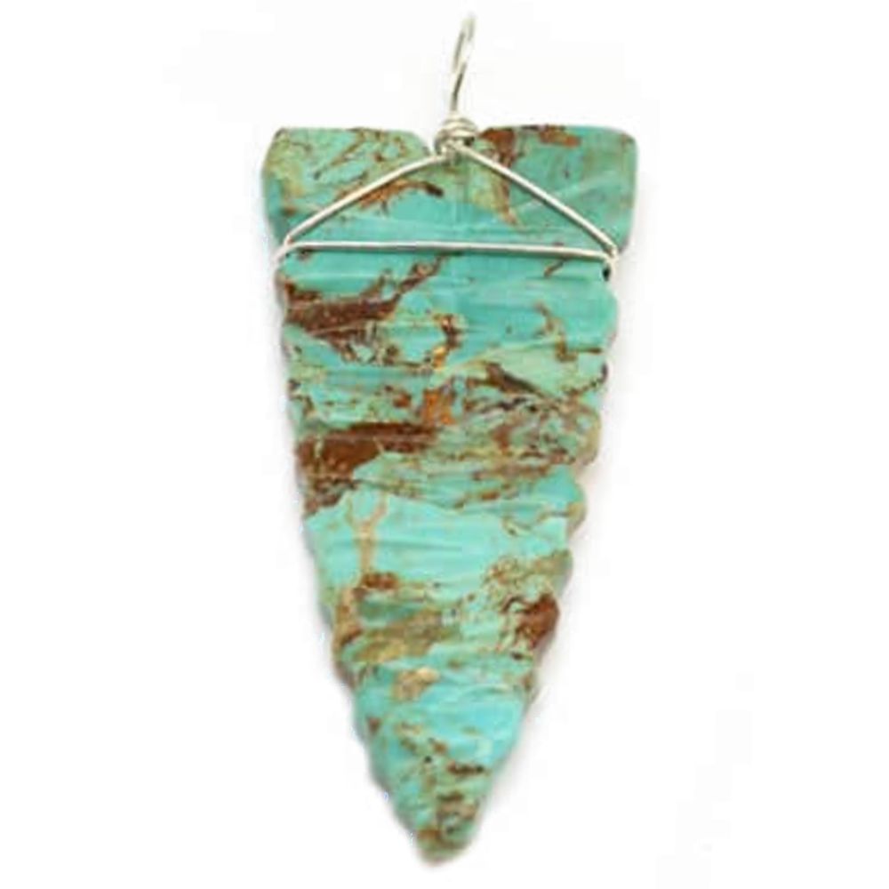 Kettenanhänger aus Türkis - Florita's Turquoise Arrowhead