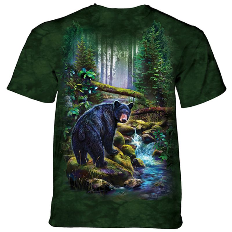 The Mountain T-Shirt - Black Bear Forest