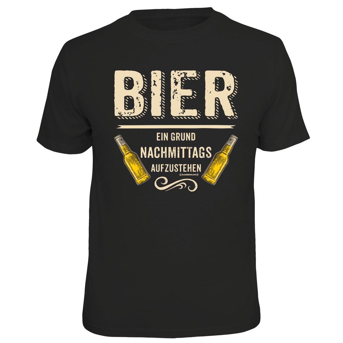 Fun T-Shirt - Bier - Nachmittags aufstehen