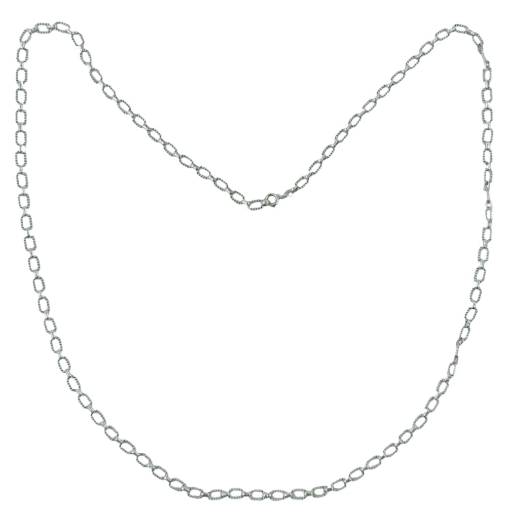 Silberkette / Ankerkette aus 925 Sterling Silber - 70 cm Länge