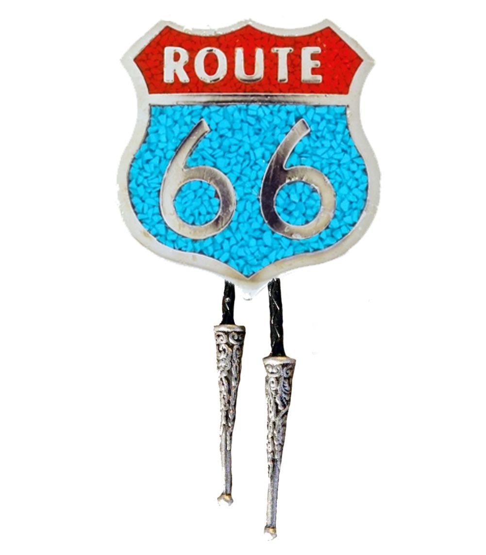 Bolotie - Route 66, versilbert