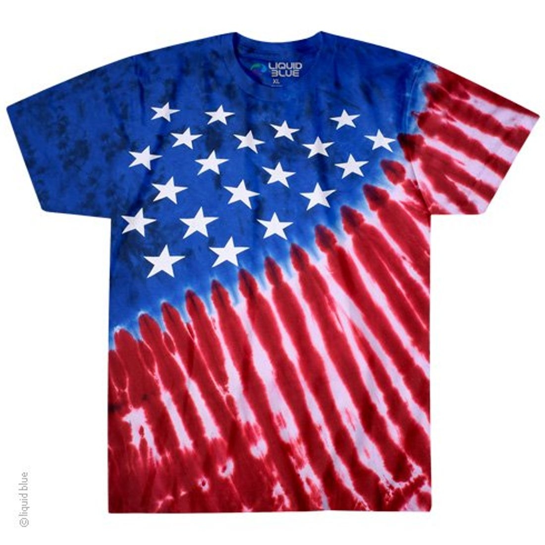 Liquid Blue T-Shirt - Stars & Stripes
