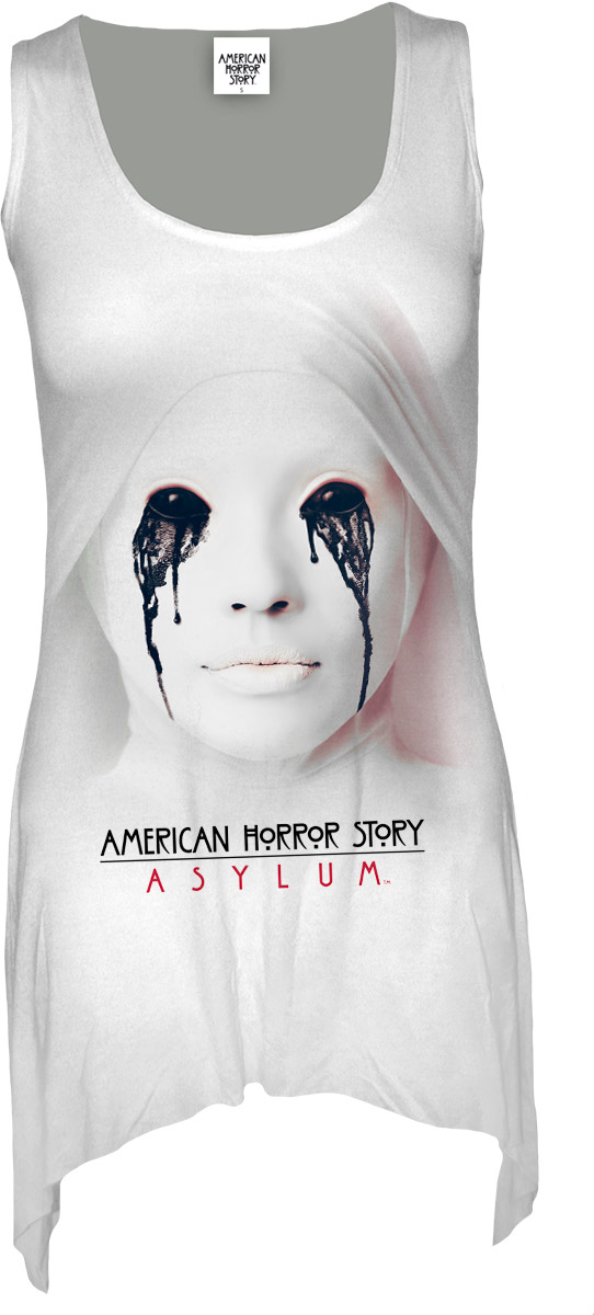 Reduziert - Spiral Longshirt - American Horror Story - Asylum-White Nun, Größe M