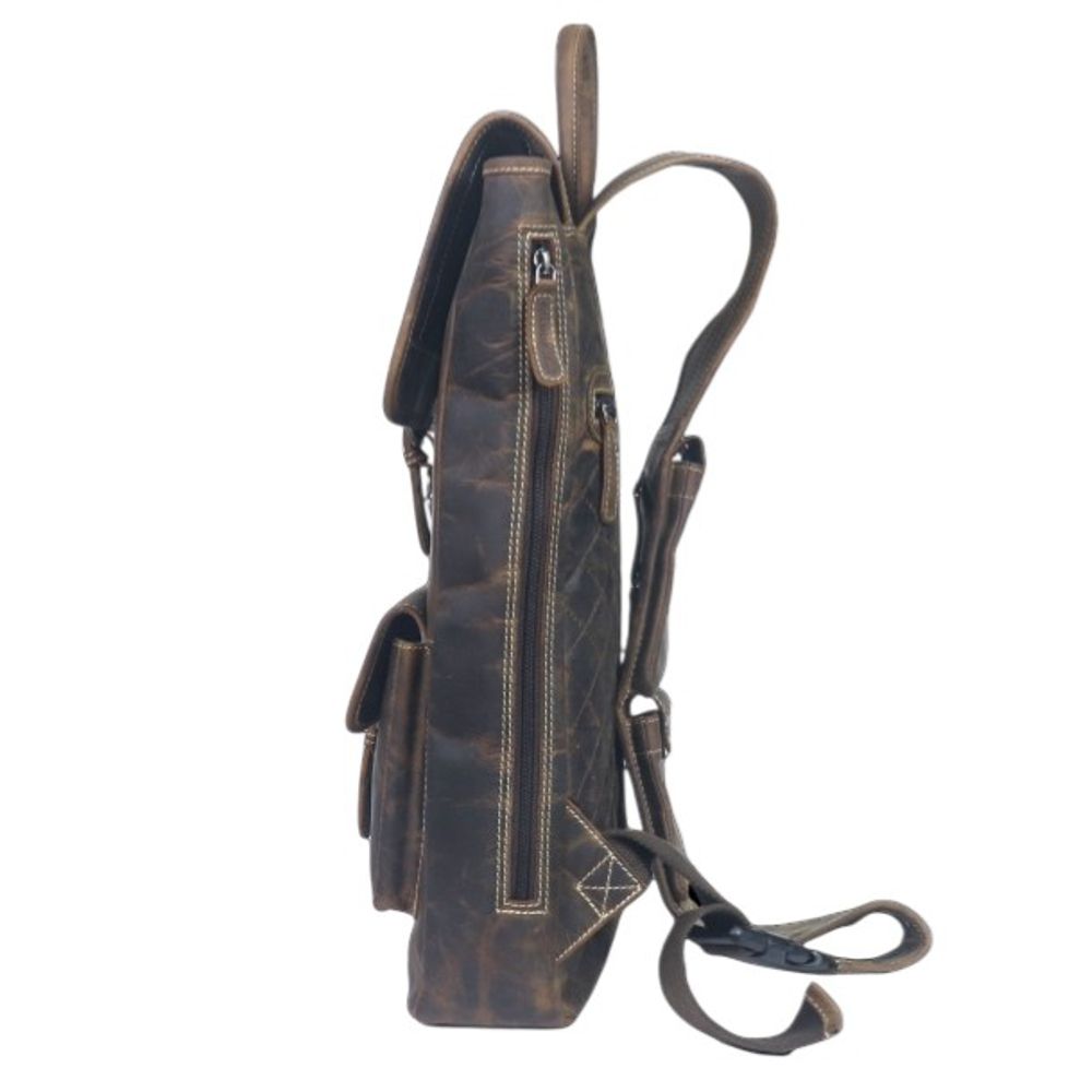 Ein-Riemen-Rucksack / Crossbody-Bag von Alpenleder - Scrambler, Old Havanna