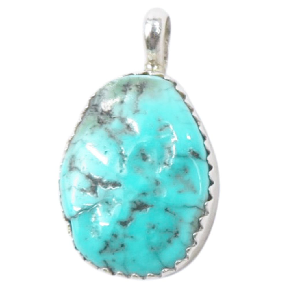 Indianerschmuck Kettenanhänger aus Sterling Silber - Dorothy's Turquoise I