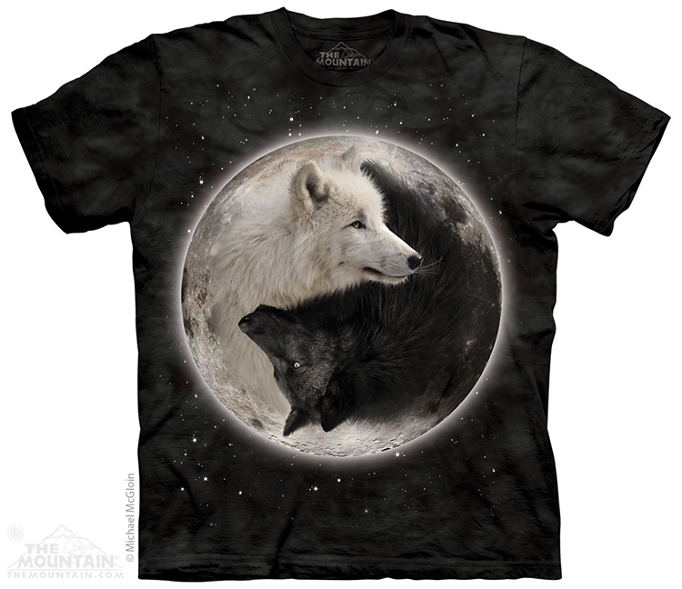 The Mountain T-Shirt - Yin Yang Wolves