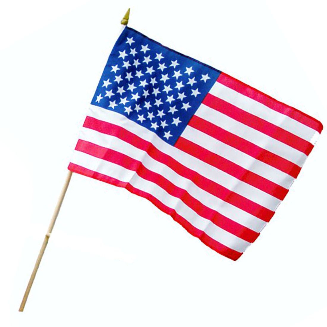 12er-Set: Stockflaggen - Stars & Stripes / USA
