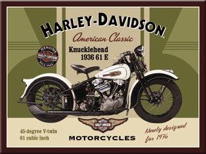 Magnet - Harley Davidson Knucklehead