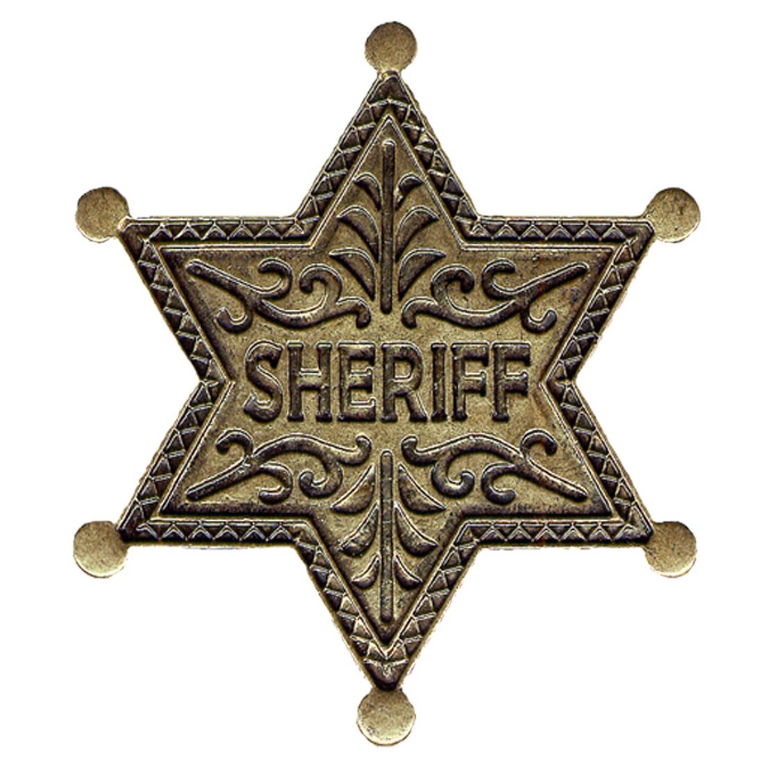Anstecker - Sheriff Stern, goldfarben