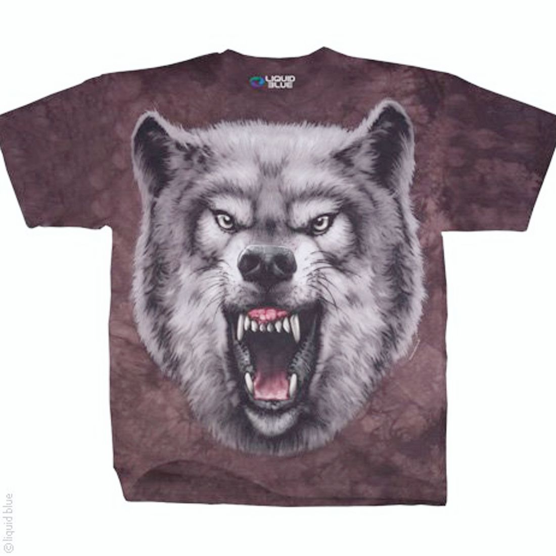 Liquid Blue T-Shirt - Roaring Wolf