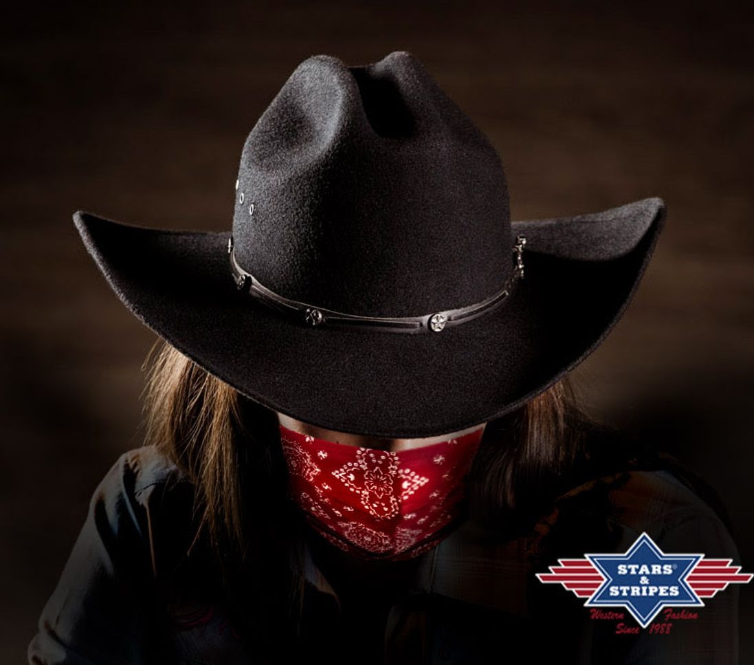 Gesichtsmaske / Mund- & Nasenschutz von Stars & Stripes - Red Western Paisley