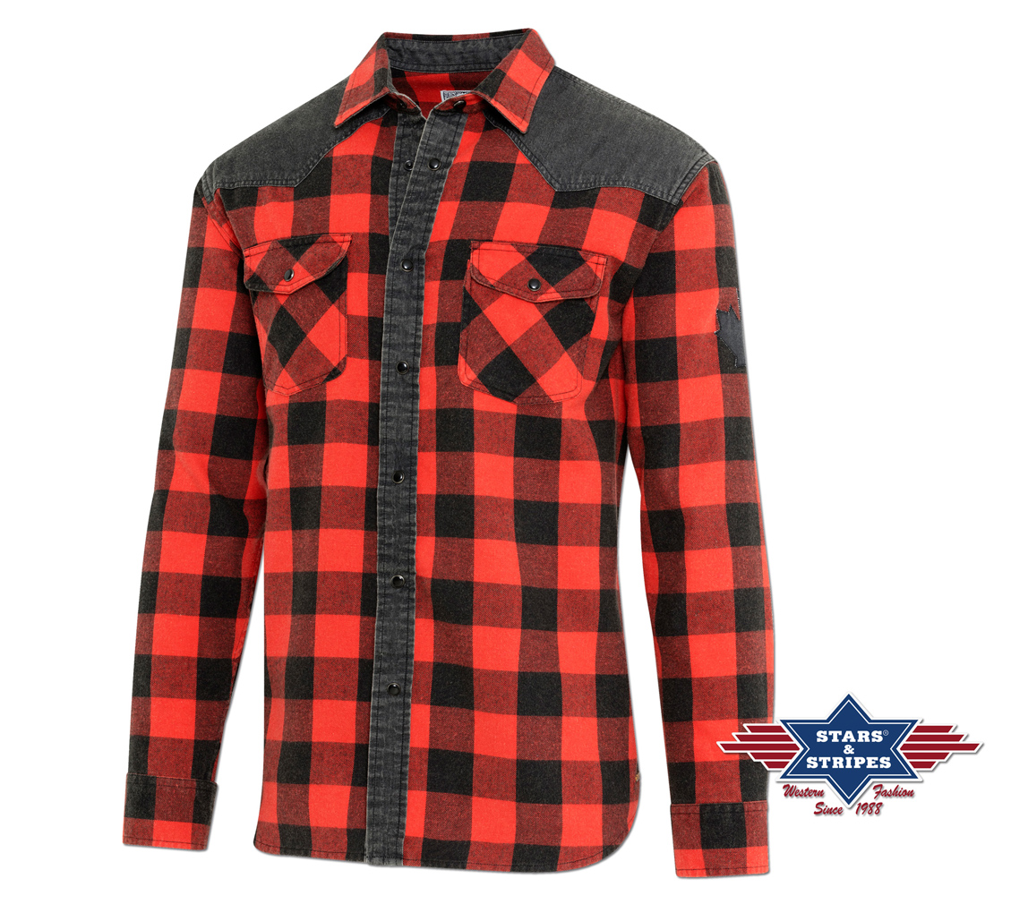 Westernhemd von Stars & Stripes - Lumberjack, Rot
